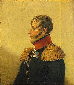 Portrait de Iegor Andreïevitch Akhte, œuvre du peintre George Dawe, Musée de la Guerre du Palais d'Hiver, musée de l'Ermitage, Saint-Pétersbourg.