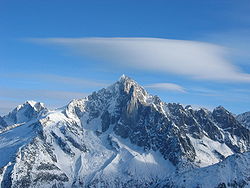 L'Aiguille Verte, versant du Nant-Blanc, et la face ouest des Drus