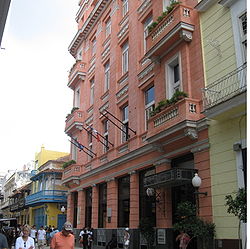 Hôtel Ambos mundos de La Havane dans lequel Ernest Hemingway écrivit le premier chapitre de Pour qui sonne la glas.