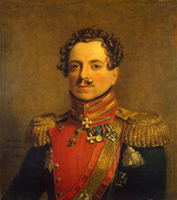 Portrait de Stepan tepanovitch Andreevitch, une œuvre du peintre George Dawe, Musée de la Guerre du Palais d'Hiver, musée de l'Hermitage, Saint-Petersbourg.