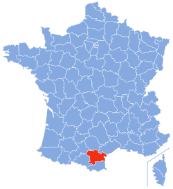 Localisation de l’Aude en France