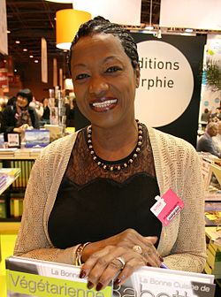 Babette de Rozières au Salon du livre de Paris le 18 mars 2011.