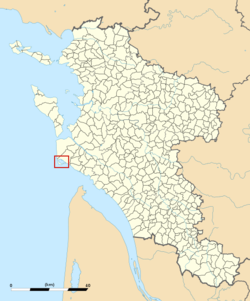 Localisation de la Baie en Charente-Maritime