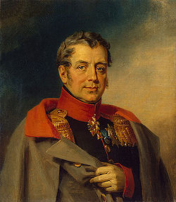 Portrait de Mikhaïl Dmitrievitch Balk, une œuvre du peintre Jean-Éric Lind (une copie de l'original de Karl Frederick von Breda).