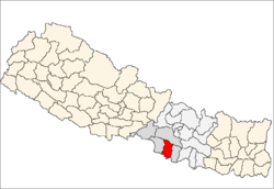 Localisation du district de Bara