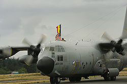 C-130 de Melsbroek arrivant a McChord AFB