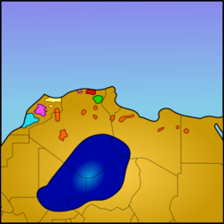 Répartition des Berbères en Afrique du Nord