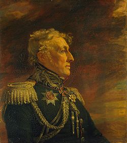 Portrait de Bernhard Magnus Berg, une œuvre du peintre George Dawe, Musée de la Guerre du Palais d'Hiver, musée de l'Hermitage, Saint-Petersbourg.