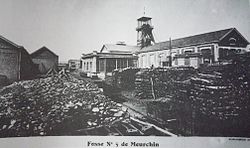 La fosse no 5 après sa reconstruction par la Compagnie des mines de Lens.