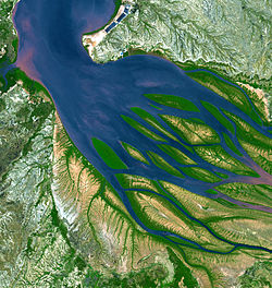Image satellite de la baie de Bombetoka.