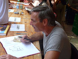 François Boucq au Festival de Solliès-ville en 2008.
