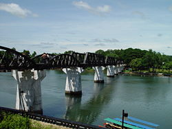 Le pont sur la rivière Kwaï à Kanchanaburi