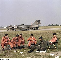 F-104G du MFG-1 à Jagel en juin 1965