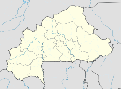 Localisation sur la carte du Burkina Faso