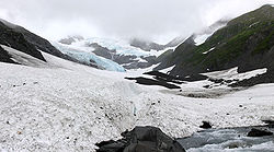 Vue générale du glacier.