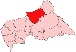 Localisation de Bamingui-Bangoran dans la République centrafricaine