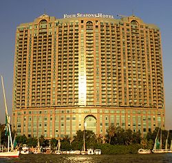 Cairo - Garden City - Four Seasons Hotel from the Nile.JPG