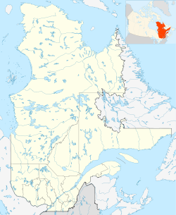Géolocalisation sur la carte : Québec/Canada