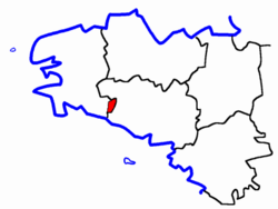 Localisation du Canton d'Arzano
