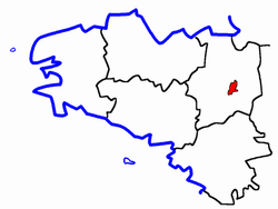 Localisation du Canton de Châteaugiron