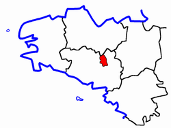 Localisation du Canton de Josselin