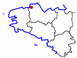 Localisation du Canton de Lannion