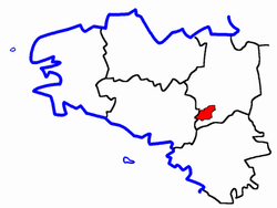 Localisation du Canton de Pipriac