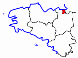 Localisation du Canton de Pleine-Fougères