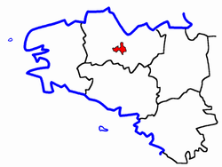 Localisation du Canton de Plœuc-sur-Lié