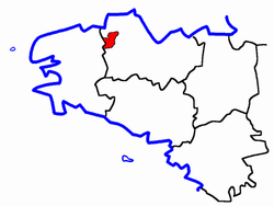 Localisation du Canton de Plouaret