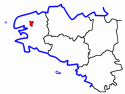 Localisation du Canton de Ploudiry