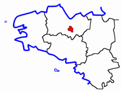 Localisation du Canton de Plouguenast