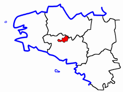 Localisation du Canton de Pontivy