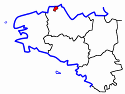 Localisation du Canton de Tréguier