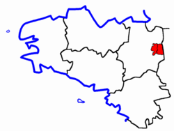 Localisation du Canton de Vitré-Ouest