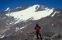 Le Cerro bonete vu depuis le nord-ouest.
