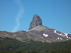 Vue du Cerro Pantoja depuis l'Argentine.