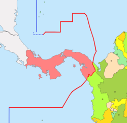 Tracé de la frontière entre la Colombie et le Panamá