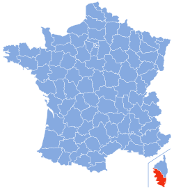 Localisation de la Corse-du-Sud