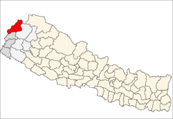 Localisation du district de Darchula