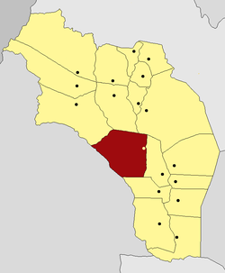 Localisation du département de Independencia dans la province
