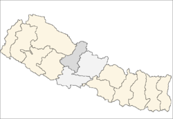Localisation de la zone de Dhawalagiri
