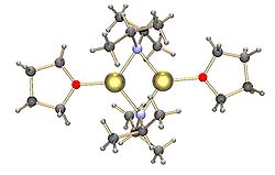 Dimère de LDA avec les atomes de lithiumcoordinés par du THF