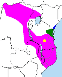 Carte détail de l'ouest de l'Afrique