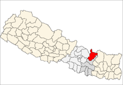 Localisation du district de Dolkha