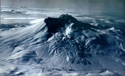 Le Mont Erciyes en hiver sous la neige