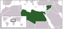 Localisation de l'Union des Républiques arabes