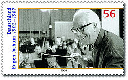 Eugen Jochum, sur un timbre-poste allemand édité en 2002.