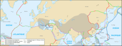 Carte de la Plaque eurasienne