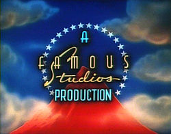 Logo de Famous Studios dans le générique d'ouverture d'un dessin animé Popeye en 1952.